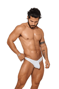 Calzoncillo Power Cup Bikini - BIKINI POWER CUP CALZONCILLO CLÁSICO HOMBRE BIKINI COPA POWERCUP LYCRA ALGODÓN BLANCO BLOKES - WEAREBLOKES - WEAREBLOKES.CO