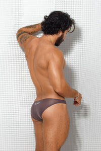 Calzoncillo Power Cup Bikini - BIKINI POWER CUP CALZONCILLO CLÁSICO HOMBRE BIKINI COPA POWERCUP NYLON GRIS BLOKES - WEAREBLOKES - WEAREBLOKES.CO