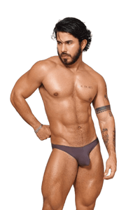 Calzoncillo Power Cup Bikini - BIKINI POWER CUP CALZONCILLO CLÁSICO HOMBRE BIKINI COPA POWERCUP NYLON GRIS BLOKES - WEAREBLOKES - WEAREBLOKES.CO