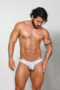 Calzoncillo Power Cup Bikini - BIKINI POWER CUP FRESH MESH CALZONCILLO CLÁSICO HOMBRE BIKINI COPA POWERCUP MICROFIBRA BLANCO BLOKES - WEAREBLOKES - WEAREBLOKES.CO