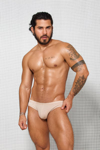 Calzoncillo Brief Anatómico - BRIEF ANATÓMICO CALZONCILLO HOMBRE LYCRA ALGODON BEIGE CAMEL BLOKES - WEAREBLOKES - WEAREBLOKES.CO