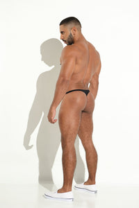 Tanga Hilo Classic - CLASSIC THONG TANGA CLÁSICA BRASILERA HILO HOMBRE MICROFIBRA NEGRA BLOKES - WEAREBLOKES - WEAREBLOKES.CO