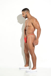 Tanga Hilo Elastic T - Back - ELASTIC THONG TANGA BRASILERA HILO HOMBRE "T"BACK TRANSPARENCIA MALLA ROJA BLOKES - WEAREBLOKES - WEAREBLOKES.CO