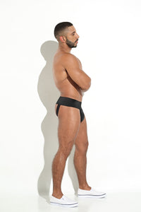 Suspensorio Classic - LUXURY CLASSIC JOCKSTRAP SUSPENSORIO CLÁSICO HOMBRE NEGRO MICROFIBRA BLOKES - WEAREBLOKES - WEAREBLOKES.CO