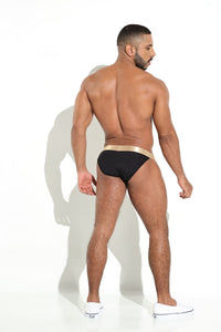 Calzoncillo Sport Bikini - SPORT BIKINI CALZONCILLO HOMBRE BIKINI COPA POWERCUP MICROFIBRA NEGRO DORADO BLOKES - WEAREBLOKES - WEAREBLOKES.CO